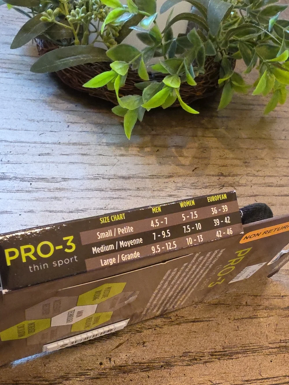 No Sho Increisocks Pro-3 Size S NWT